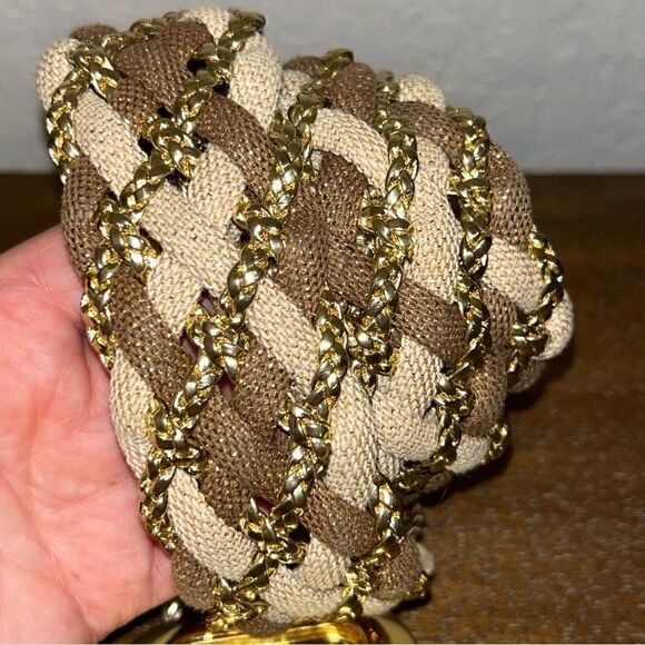 Luigi Lanatta Designs Metallic Braided Statement Belt main image 8